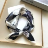 Classic camellia silk elegant lady's mulberry silk small silk scarf 53cm square versatile scarf, Hangzhou silk batch details Picture